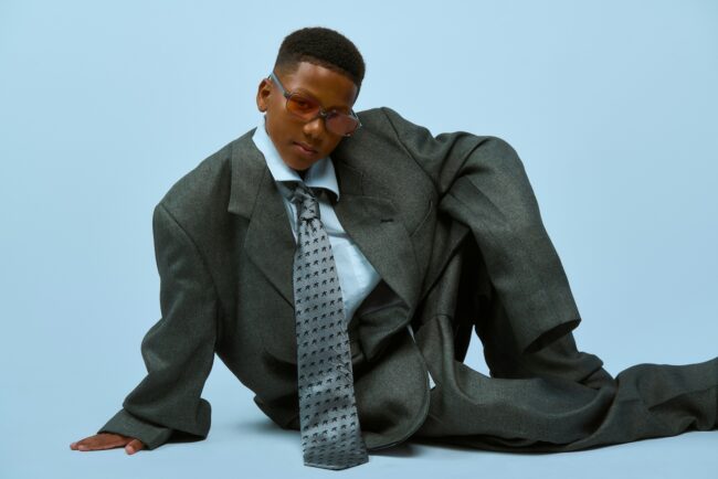 kid in a suit